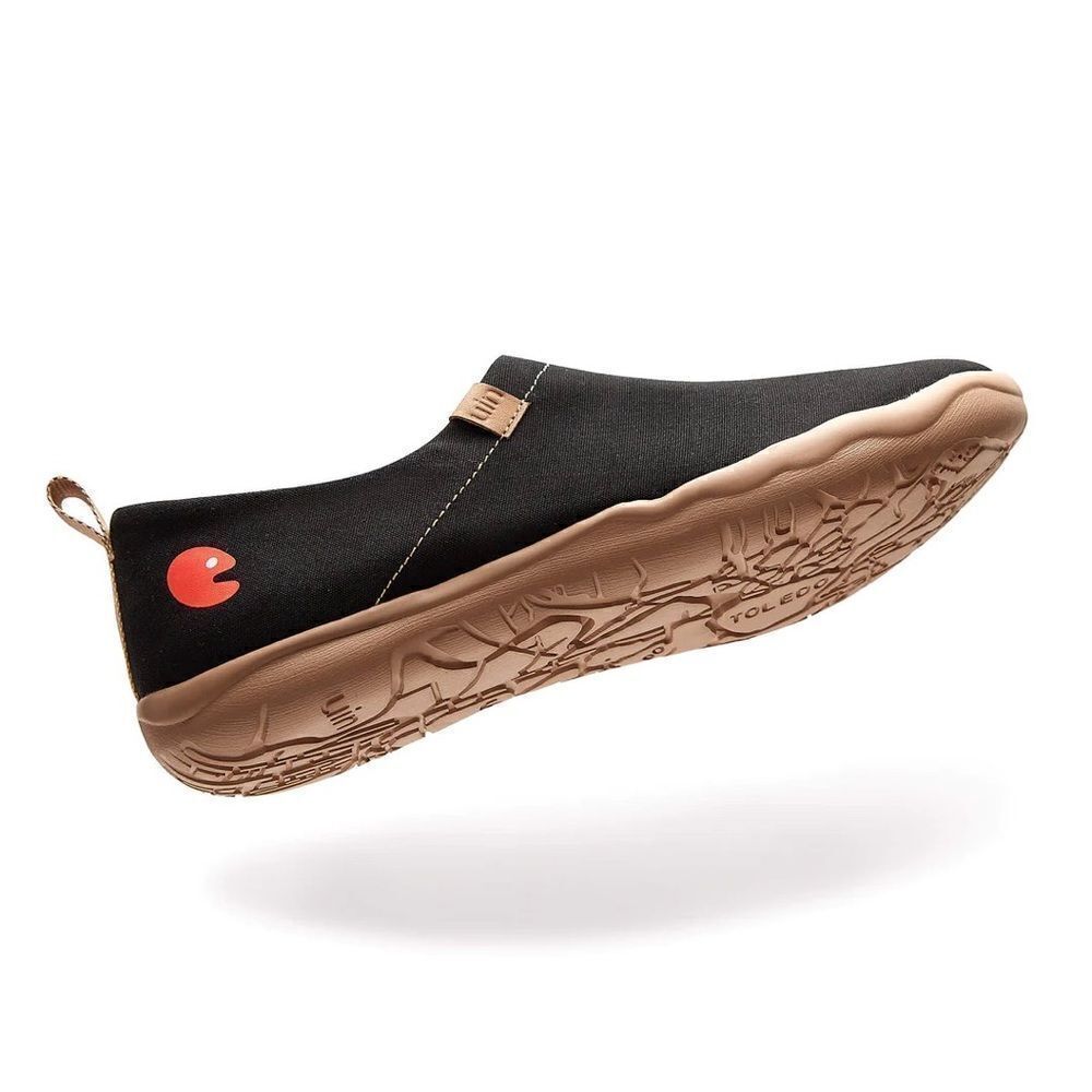 UIN Women's Canvas Lightweight Flats Walking Casual Loafers (Toledo Black) - Picture 7 of 7